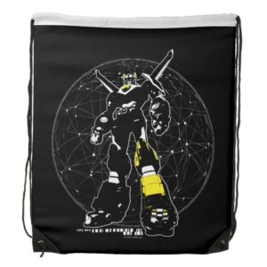 Voltron | Silhouette Over Map Drawstring Bag