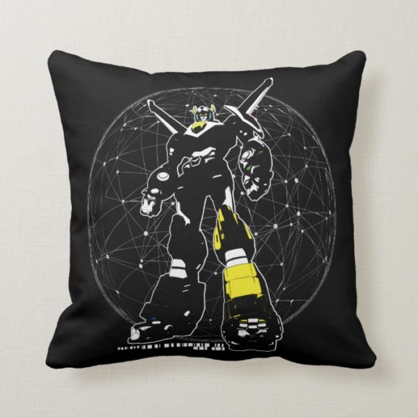 Voltron | Silhouette Over Map Throw Pillow