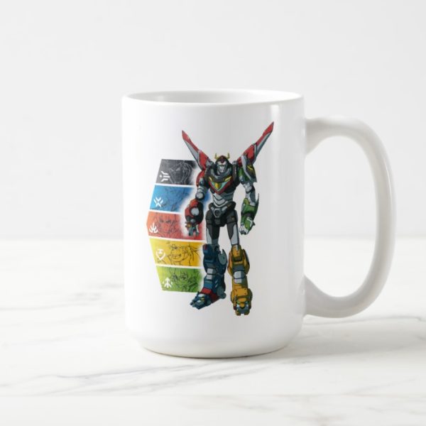 Voltron | Voltron And Pilots Graphic Coffee Mug