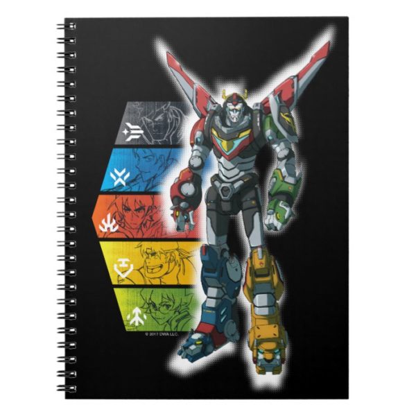 Voltron | Voltron And Pilots Graphic Notebook