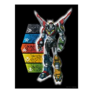 Voltron | Voltron And Pilots Graphic Poster