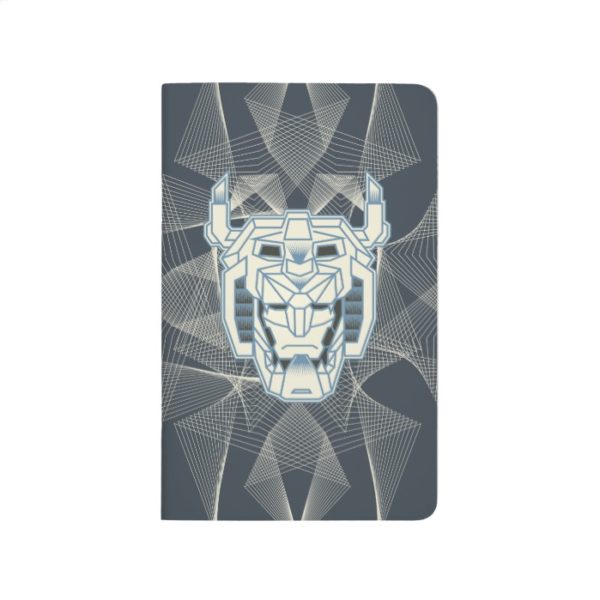 Voltron | Voltron Head Blue and White Outline Journal