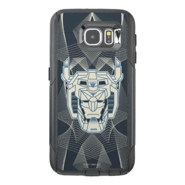 Voltron | Voltron Head Blue and White Outline OtterBox Samsung Galaxy S6 Case