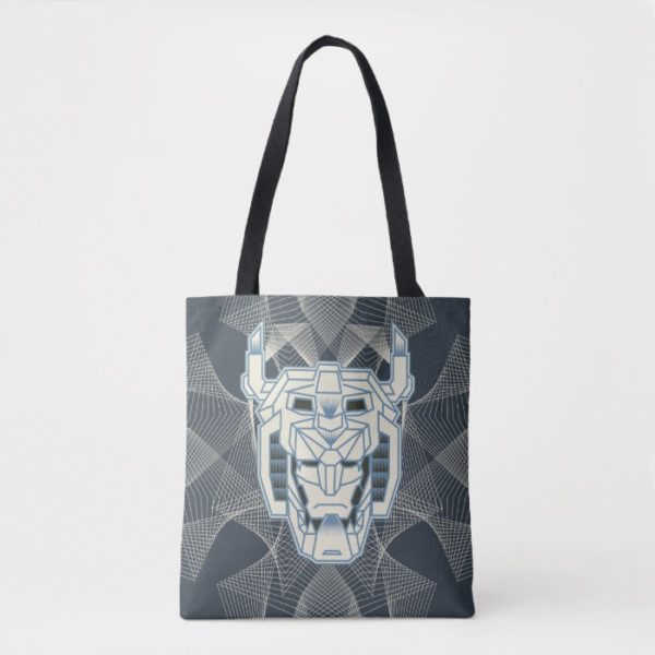 Voltron | Voltron Head Blue and White Outline Tote Bag