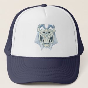 Voltron | Voltron Head Blue and White Outline Trucker Hat
