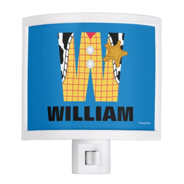 W is for Woody | Add Your Name Night Light