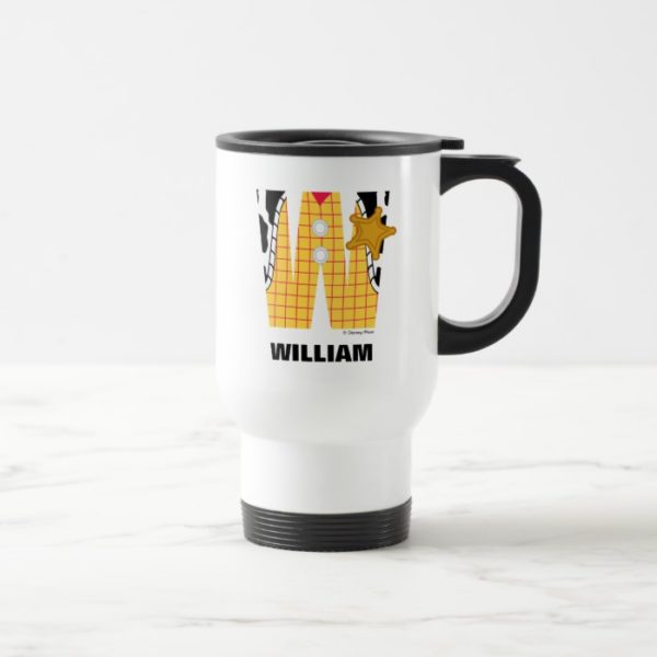 W is for Woody | Add Your Name Travel Mug