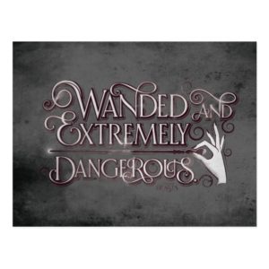 Wanded And Extremely Dangerous Graphic - White Postcard