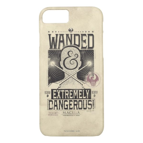 Wanded & Extremely Dangerous Wanted Poster - Black Case-Mate iPhone Case