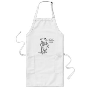 Winnie the Pooh | Hello World Quote Long Apron