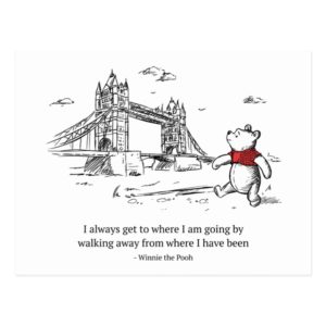 Winnie the Pooh | I Always Get to Where I Am Going Postcard