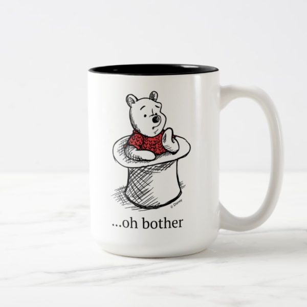 Winnie the Pooh | Oh Bother Quote Two-Tone Coffee Mug
