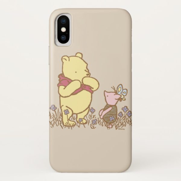 Winnie the Pooh | Pooh and Piglet in Field Classic Case-Mate iPhone Case