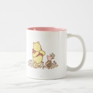 Winnie the Pooh | Pooh and Piglet in Field Classic Two-Tone Coffee Mug
