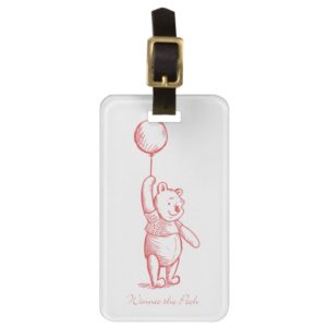 Winnie the Pooh Sketch Bag Tag