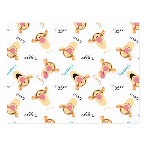 Winnie the Pooh | Tigger's Expressions Pattern Postcard