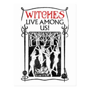 Witches Live Among Us Postcard