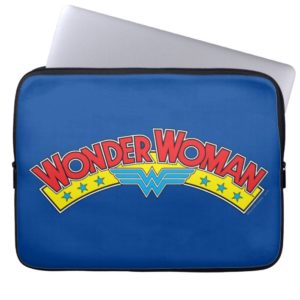 Wonder Woman 1987 Comic Book Logo Laptop Sleeve