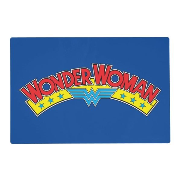 Wonder Woman 1987 Comic Book Logo Placemat