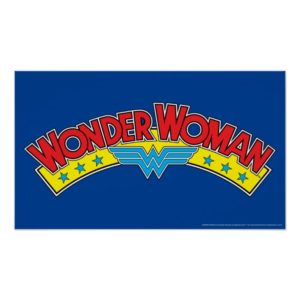 Wonder Woman 1987 Comic Book Logo Poster