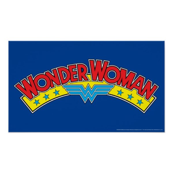 Wonder Woman 1987 Comic Book Logo Poster