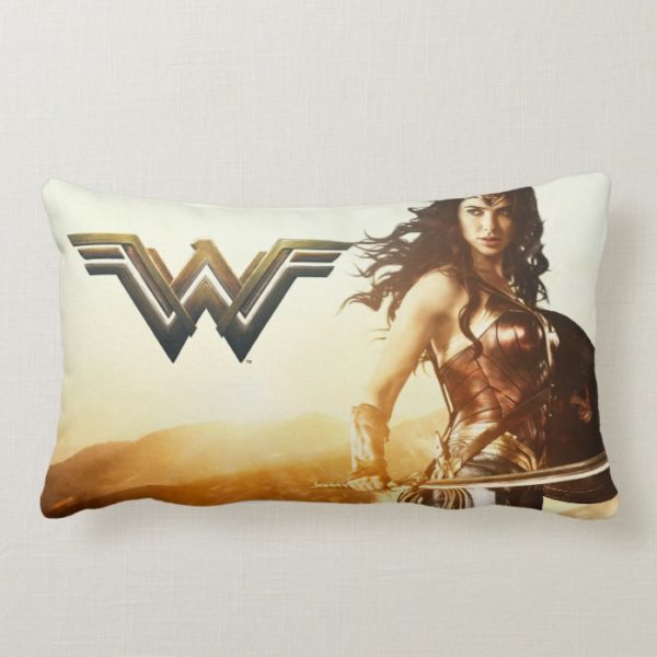 Wonder Woman At Sunset Lumbar Pillow