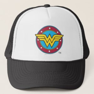 Wonder Woman | Circle & Stars Logo Trucker Hat