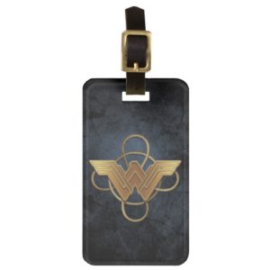 Wonder Woman Gold Symbol Over Lasso Bag Tag