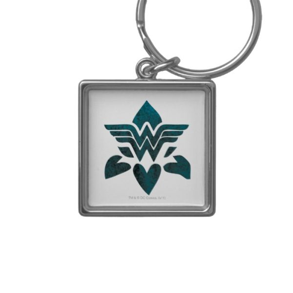 Wonder Woman Grunge Logo Keychain