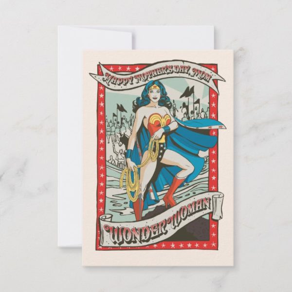 Wonder Woman | Happy Mother's Day, Mom Card