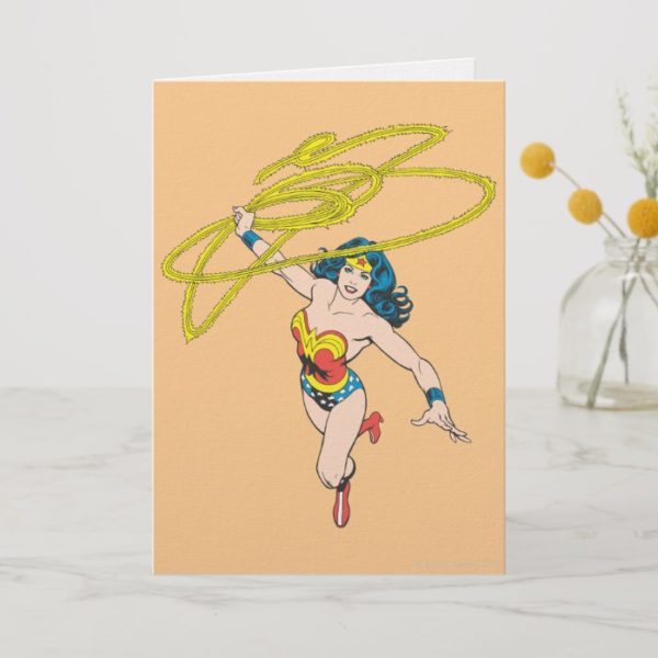Wonder Woman Holds Lasso 2 Card