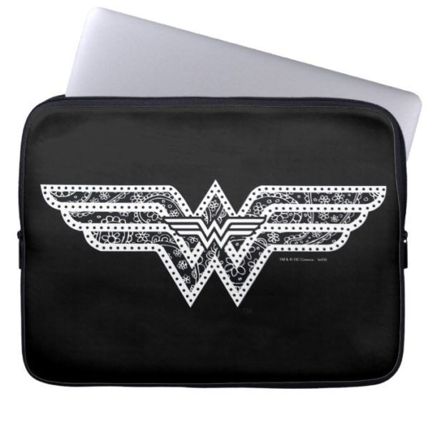 Wonder Woman Paisley Logo Laptop Sleeve