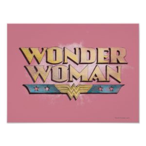 Wonder Woman Pencil Logo Poster