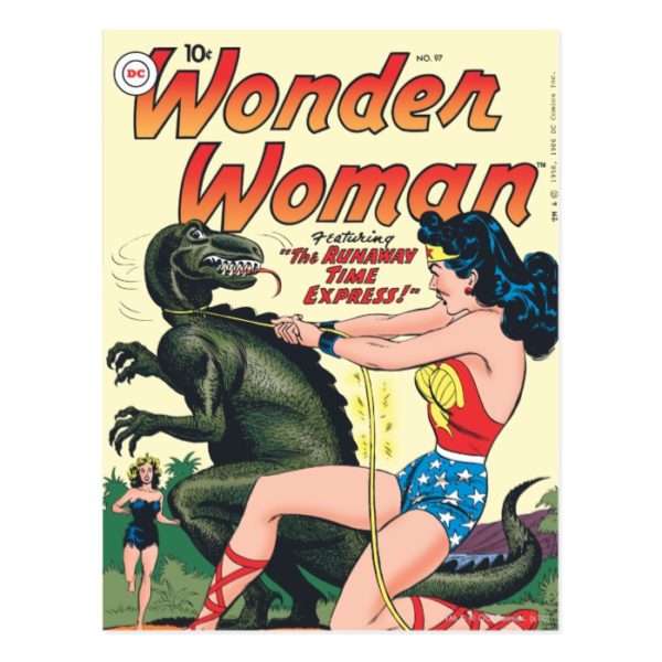 Wonder Woman Runaway Time Express Postcard
