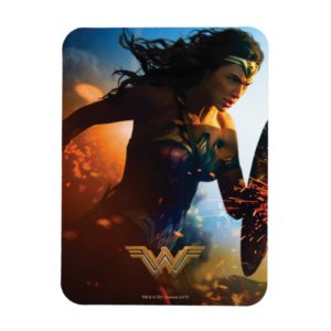 Wonder Woman Running on Battlefield Magnet