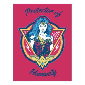 Wonder Woman Tri-Color Graphic Postcard