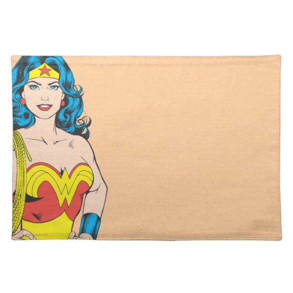 Wonder Woman | Vintage Pose with Lasso Cloth Placemat