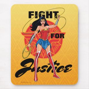 Wonder Woman With Lasso - Fight For Justice Mouse Pad