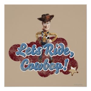 Woody: Lets Ride, Cowboy Poster