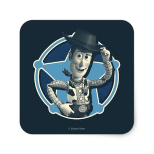 Woody: Sheriff Badge Square Sticker