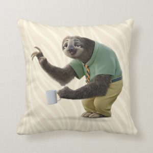 Zootopia | A Working Sloth Throw Pillow