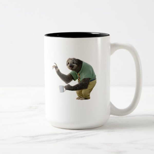 Zootopia | A Working Sloth Two-Tone Coffee Mug