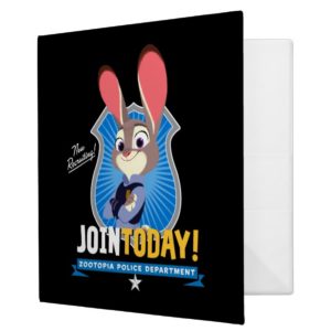 Zootopia | Judy Hopps - Join Today! 3 Ring Binder