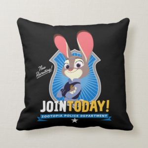 Zootopia | Judy Hopps - Join Today! Throw Pillow