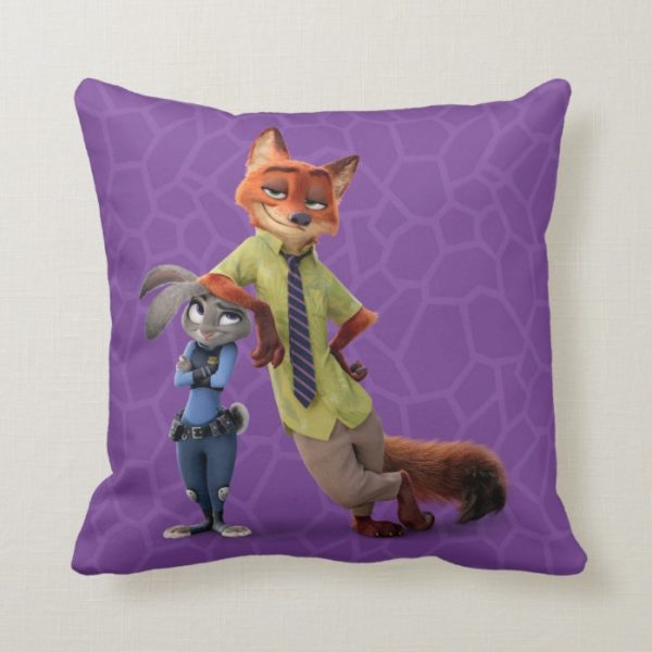 Zootopia | Judy & Nick - Just Chilling! Throw Pillow