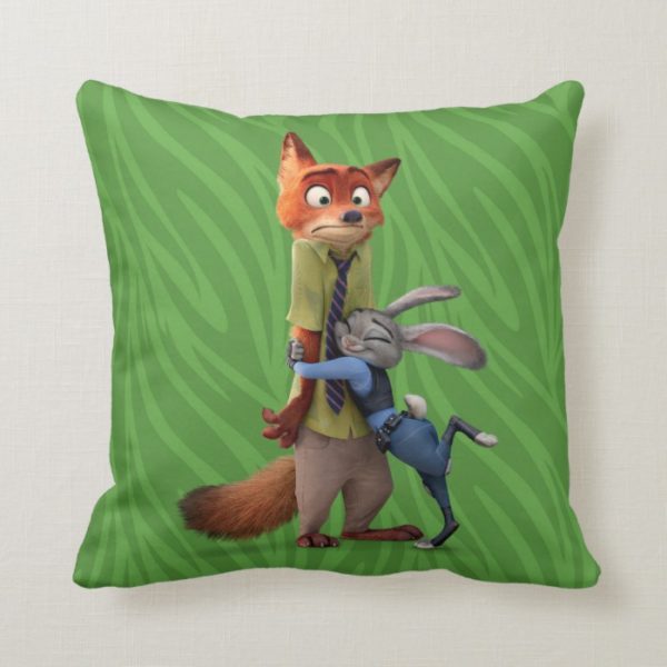 Zootopia | Judy & Nick - Suspect Apprehended! Throw Pillow