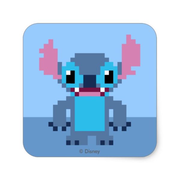 8-Bit Stitch Square Sticker