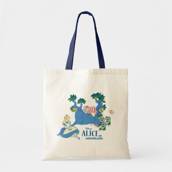 Alice and Cheshire Cat Tote Bag
