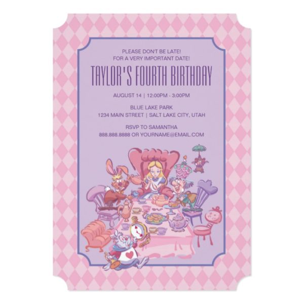 Alice in Wonderland | Birthday Invitation