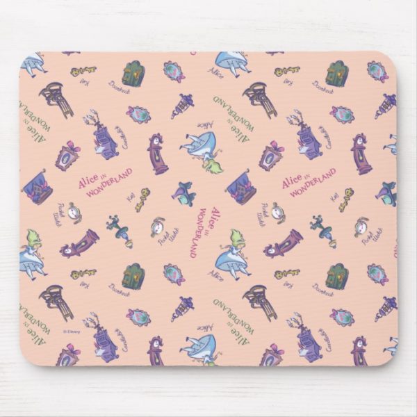 Alice In Wonderland | Falling Down Pattern Mouse Pad